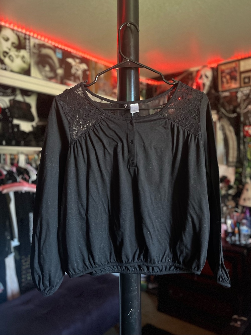Black Lace Blouse